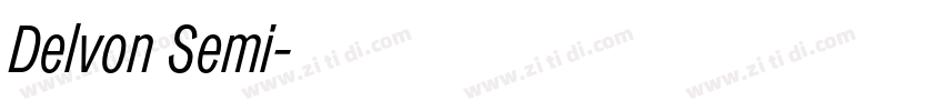 Delvon Semi字体转换